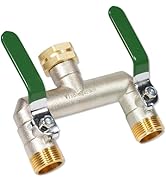 Wisdomgarden 2-way distributor, water distributor 2-way, simultaneous connection of 2 devices to d...