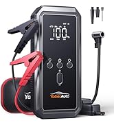 YaberAuto Jump Starter Power Pack, 6000A Car Battery Booster Jump Starter, Portable Car Jump Star...