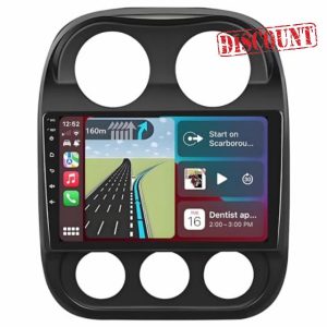 for Jeep Patriot Compass Radio Upgrade 2010-2016: 10.1 Touchscreen Car Stereo with Wireless CarPlay Android Auto - 4G+64G GPS Navigation Head Unit with Bluetooth WiFi