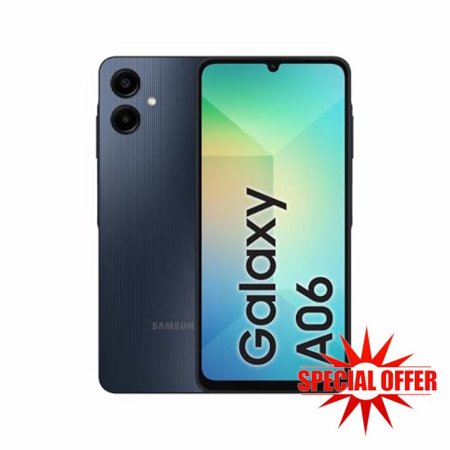Samsung Galaxy A06 4G 4/64GB Unlocked & Sim free Smartphone Black.