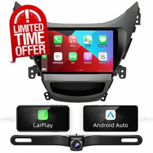 for Elantra 2011 2012 2013 Radio Compatible with Wireless Carplay Android Auto