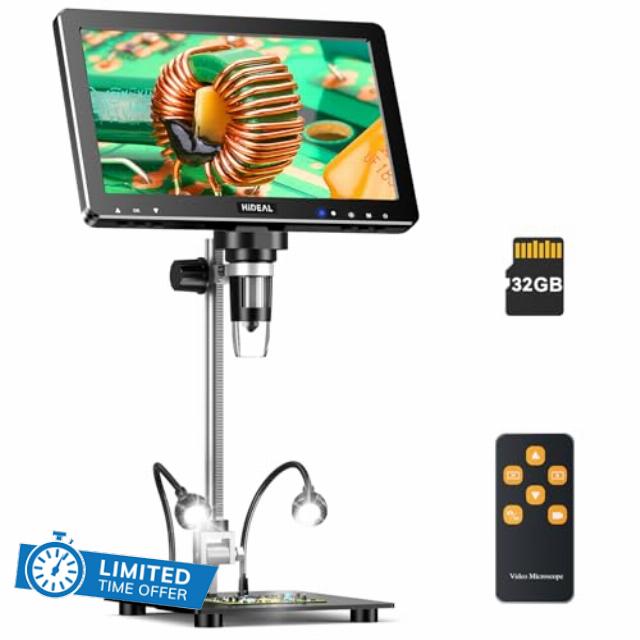HM10 10.1" HD IPS Digital Microscope 1200X