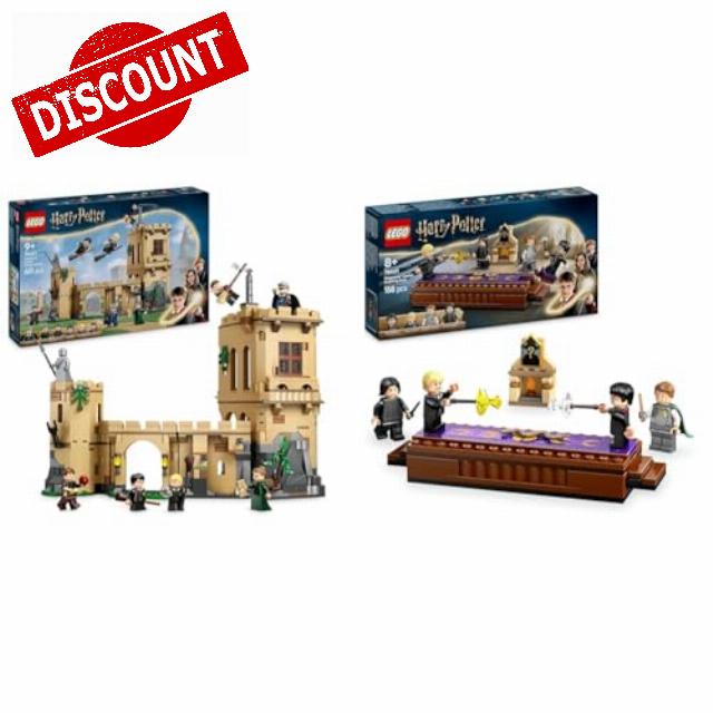 LEGO Harry Potter Hogwarts Castle: Flying Lessons + Dueling Club Playsets Collectible Minifigures Draco Malfoy