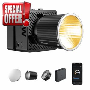 ULANZI EC65 LED Video Light - 65W COB Bi Color Video Light Mini Bowens Mount Continuous Output Lighting with APP Control
