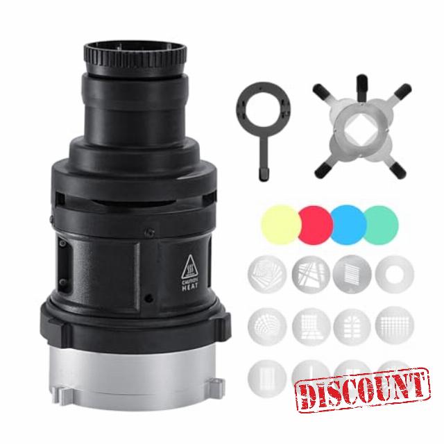 WELLMAKING S-80LED Bowens Mount Optical Snoot Designed Exclusively for LED Lights