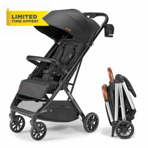 Bēbee V2 Lightweight Baby Stroller - Premium Vegan Leather