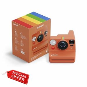 Polaroid Now+ 3rd Generation I-Type Instant Film Camera - Bluetooth Connected App Controlled - Coral - Camera Only No Film (9162)
