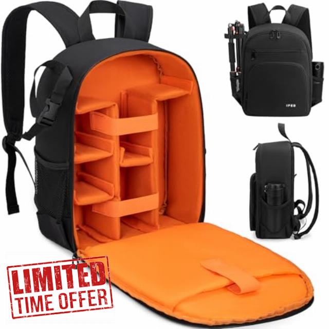 Camera Backpack Bag with Tripod Mount Waterproof Camera Body Photography Backpack Anti-Theft for DSLR/SLR Mirrorless Camera Nikon Sony Cano