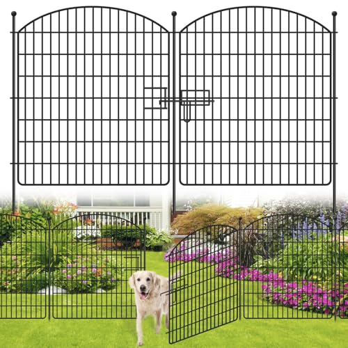 32in x 38.6ft Decorative Dog Fence Outdoor for Yard
