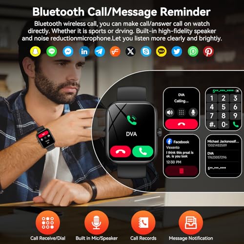 1.83" Smartwatch for Men Women Alexa Built-in