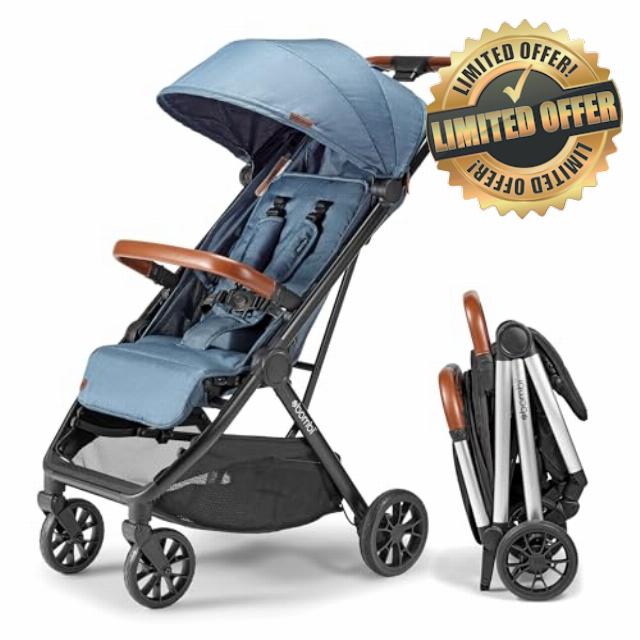 Bēbee V2 Lightweight Baby Stroller - Premium Vegan Leather