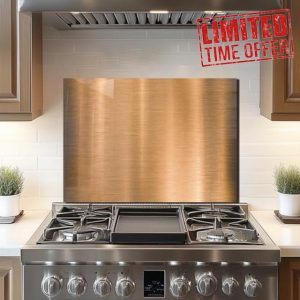 DAIFURONGE Tempered Glass Backsplash For Kitchen Behind Stove