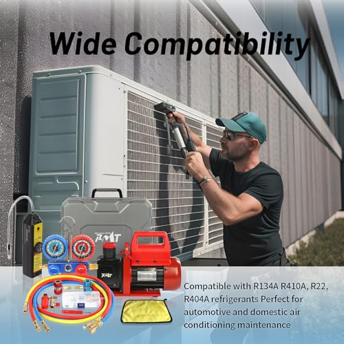 with Leak Detector & PVC Storage Case - for R134A