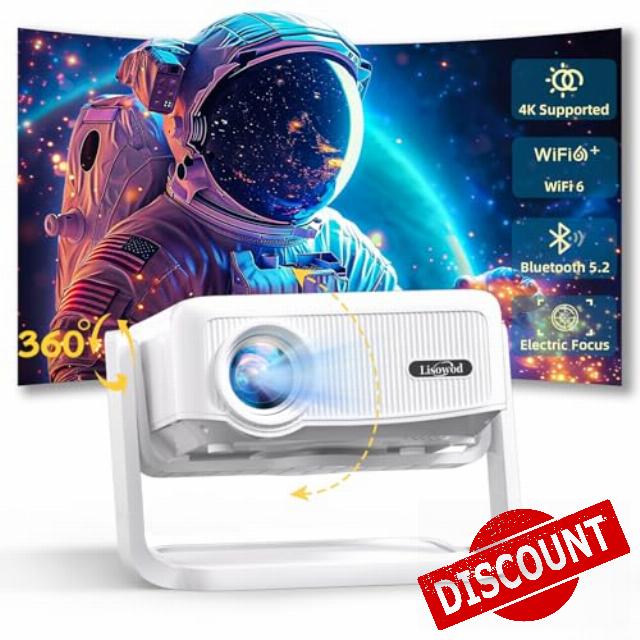 Projector with WiFi and Bluetooth