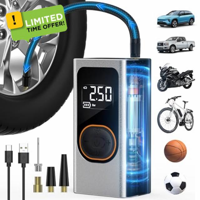 Tire Inflator Portable Air Compressor