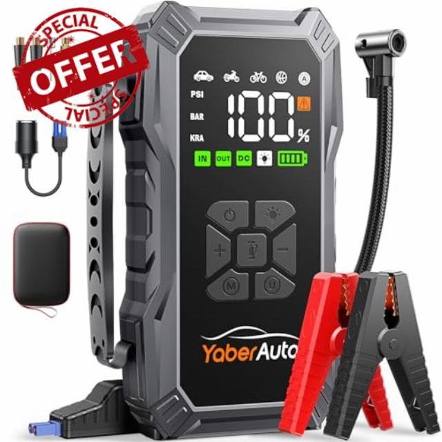 Jump Starter Power Pack with Air Compressor