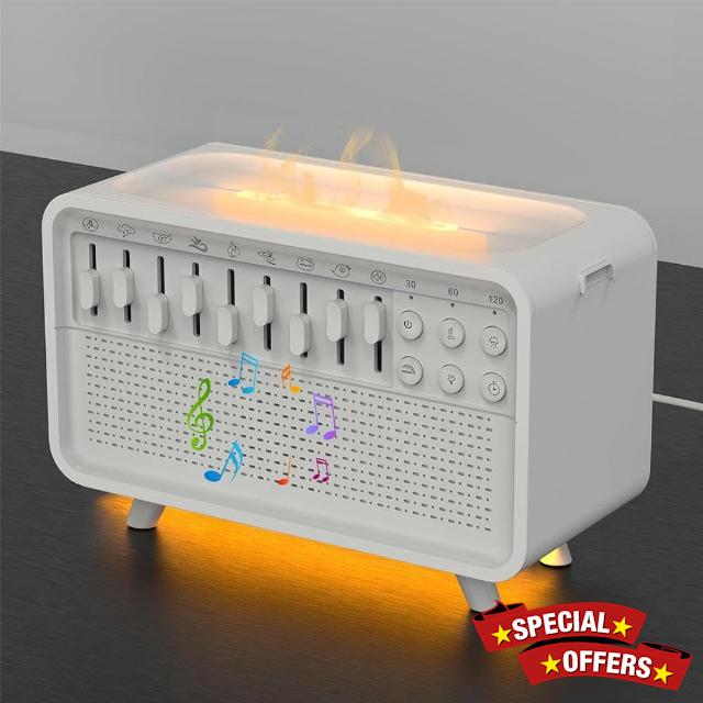 White Noise Night Light Diffuser Humidifier