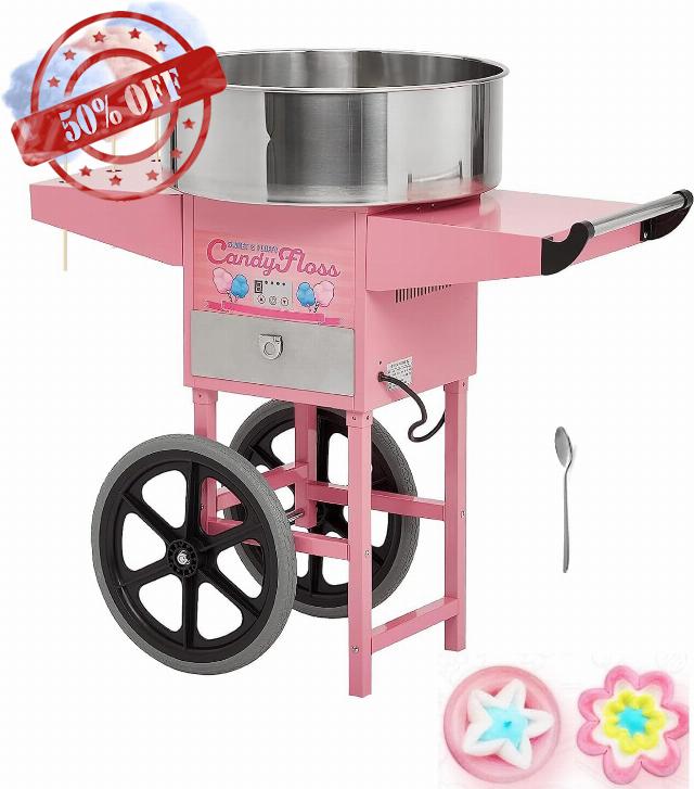 Electric Candy Cotton Machine With 20 Inch Stainless Steel Bowl