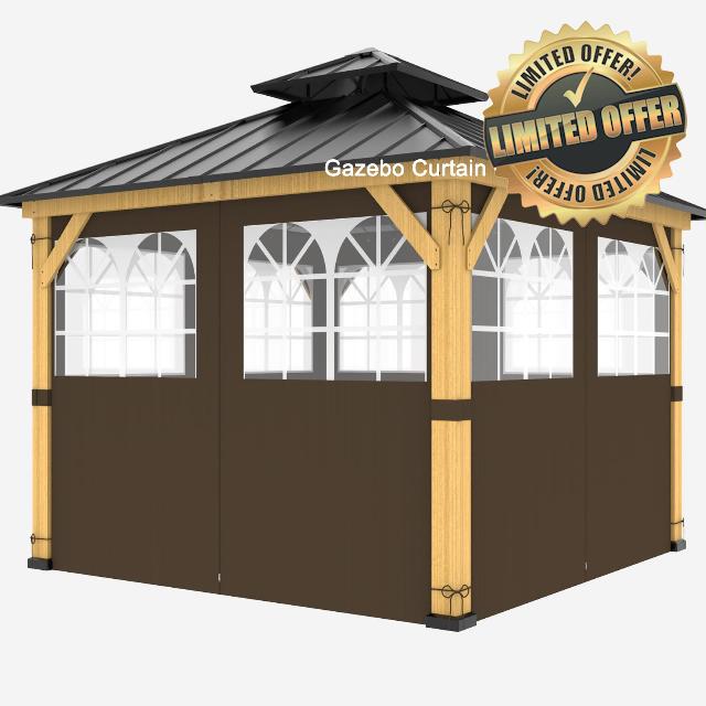 10ft x 12ft Gazebo Curtains