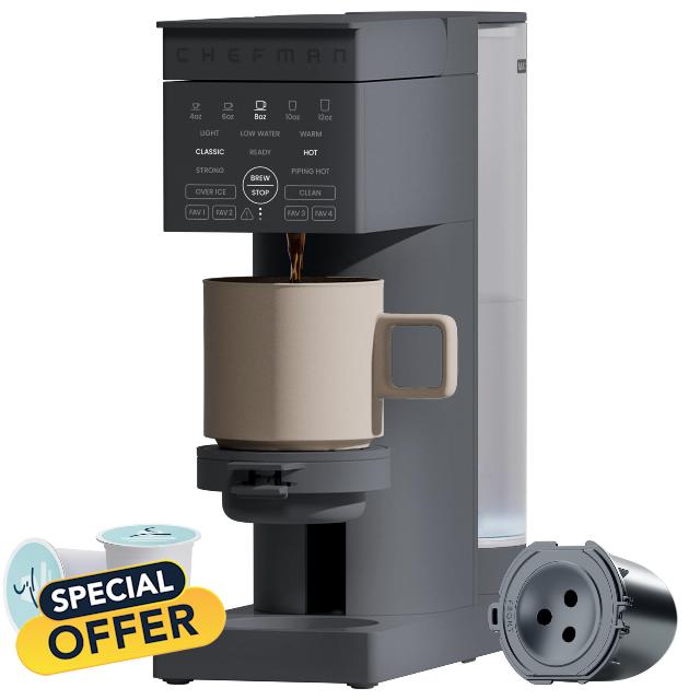 Chefman Caffeinator Single Serve Coffee Maker