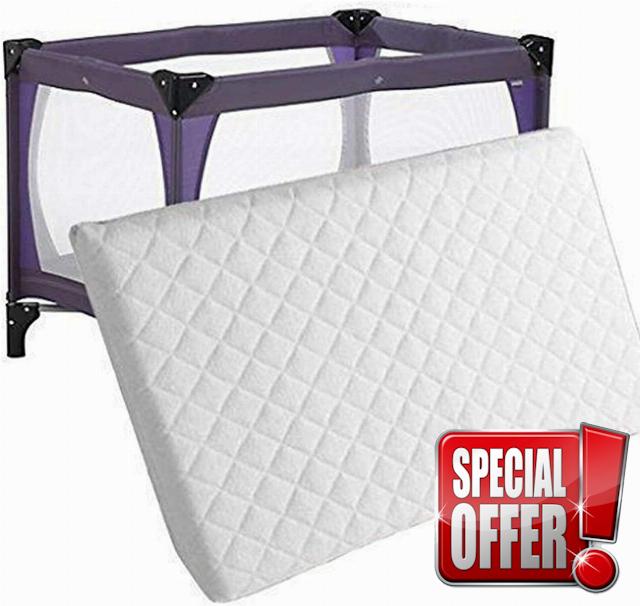 Travel Cot Mattress 95 x 65 x 10 cm – Fits Red Kite