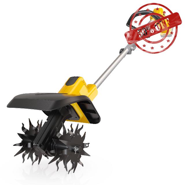 Cordless Tiller Cultivator Compatible with Dewalt 20V Battery(Tool Only)