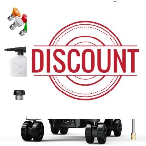 Electric Pressure Washer 4500 PSI 3.0 GPM High Power Washer with Anti-Tipping