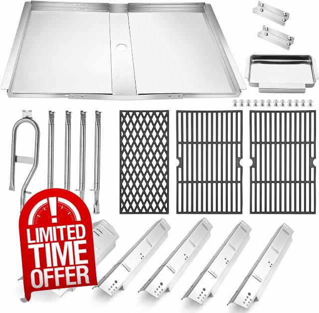 Criditpid Grill Replacement Parts for Dyna-Glo 5 Burner DGH474CRP DGH485CRP DGH483CRP