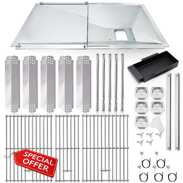 Hiorucet Grill Grease Tray Replacement Parts for Nexgrill 5 Burner 720-0882A