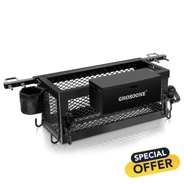 Heavy Duty Tractor Tool Box 24"x 10"x 10" Multi-Function Tractor Accessories