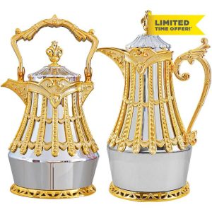 Arabic Style Luxury Insulated Thermal Coffee Carafe(2 Piece)