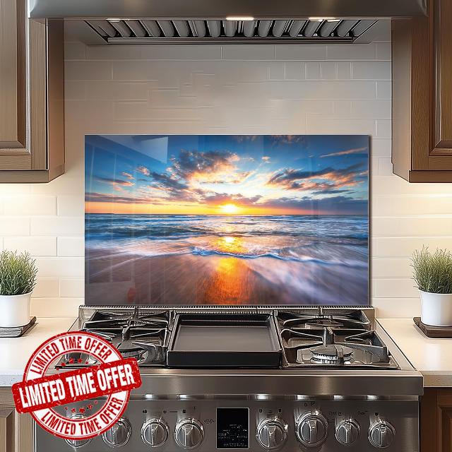 Tempered Glass Backsplash For Kitchen Behind Stove
