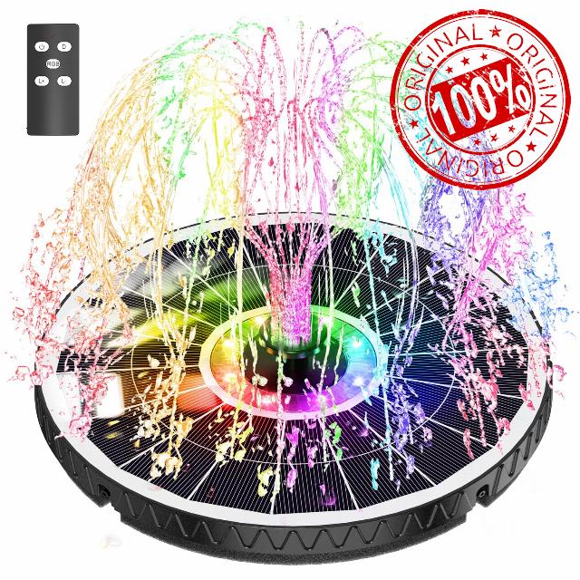 SZMP Solar Fountain 6W Bird Bath Fountains 2025 NEW Remote Control
