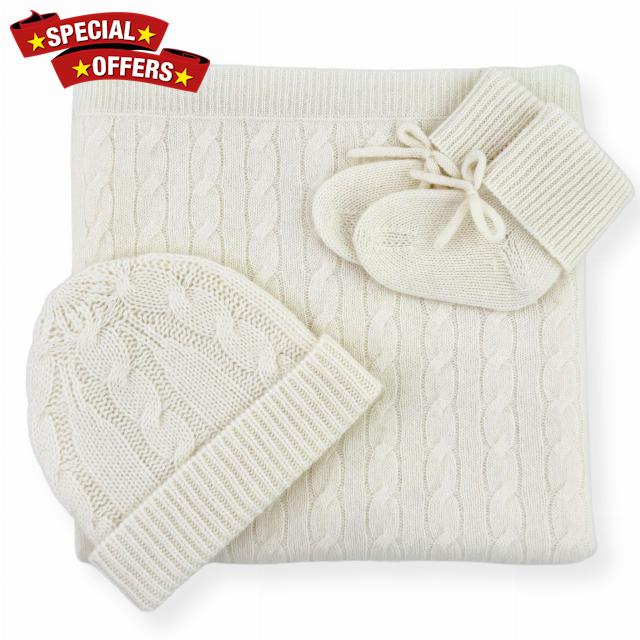 Jet&Bo BABY 100% Cashmere Baby Blanket