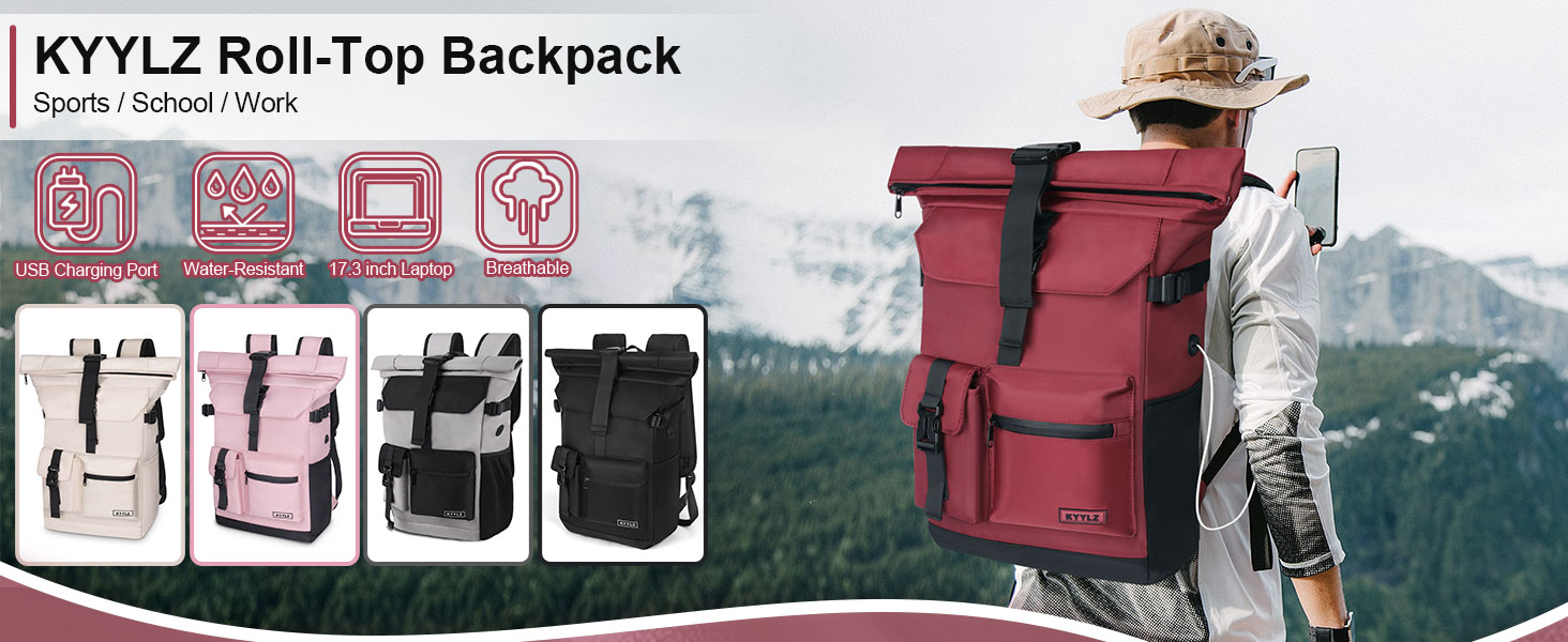 Roll Top Backpack