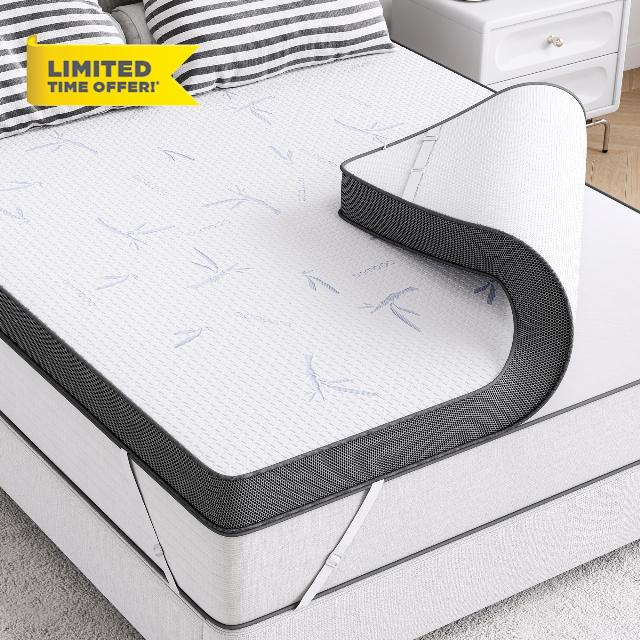 LIKIMIO 3 Inch Mattress Topper Queen