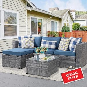 Shintenchi 3 Pieces Patio Furniture Set