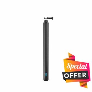 GoPro 9ft (2.7m) Carbon Fiber Extension Pole + Ultra-Light Invisible 360 Grip (Compatible with All GoPro Cameras) - Official GoPro Accessory