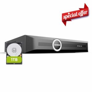 SANNCE 6MP NVR for PoE Home Security Camera System with 1TB HDD