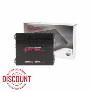 Precision Power Trax Micro Monoblock Class D Car Stereo Amplifier TM1.4000D – 4000W Single Channel Digital Subwoofer Amp with Wired Bass Control & High-Level Inputs for Powerful Audio