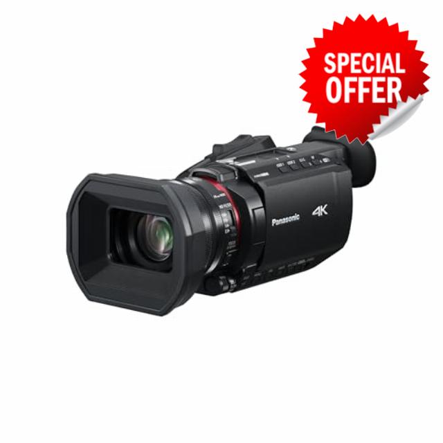 Panasonic HC-X1600E 4K 60p Professional Camcorder with 25mm Wide-Angle Lens