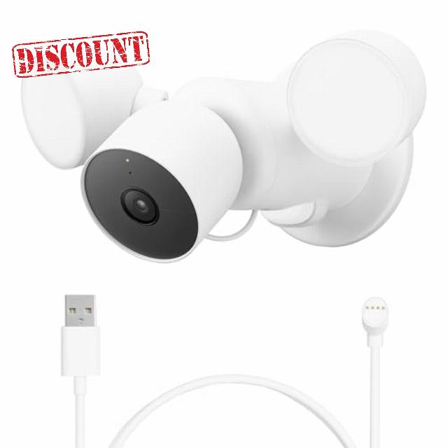 Google Nest Cam with Floodlight - Outdoor Camera - Floodlight Security Camera