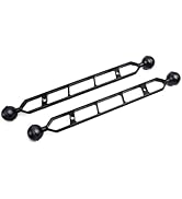 LetonPower 1 Inch Ball Joint Clamp with Three Holes for Underwater Light Arm System, Cl...