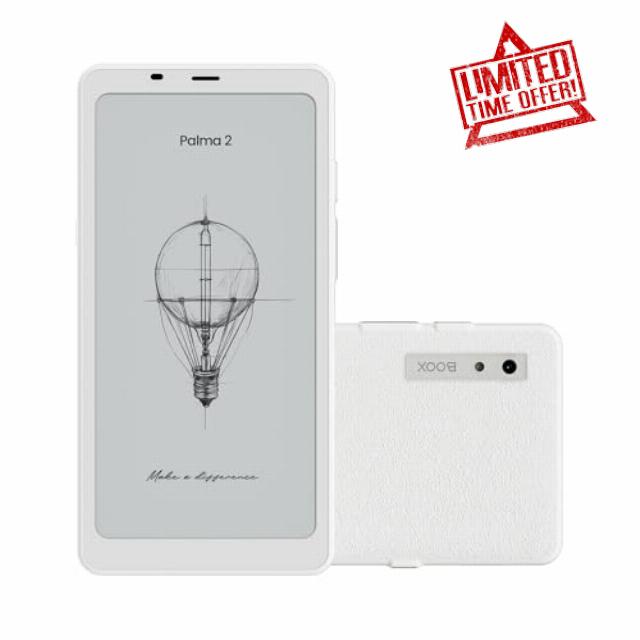 BOOX Palma2 Mobile ePaper eBook Reader Fingerprint Recognition Smart Button Dual Microphones Off White