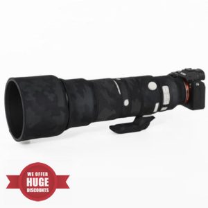 ZZQ&CCF Waterproof Camo Lens Coat for Sony FE 400-800mm f/6.3-8 G OSS Camouflage Lens Rain Protective Cover SEL400800-#KHMC Black