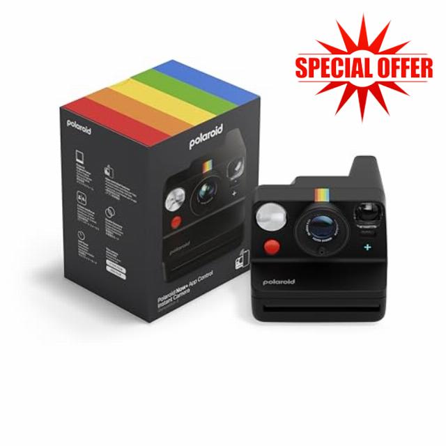 Polaroid - NOW+ Generation 3 - Instant Camera Bluetooth Connected - Black (9160)