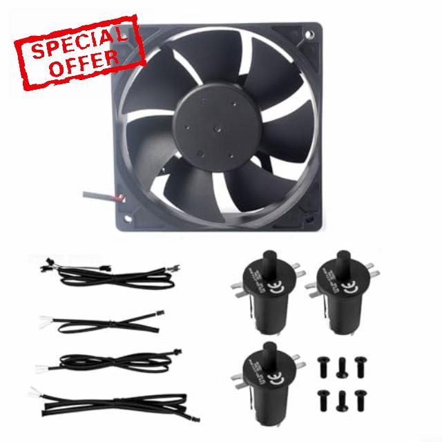 Replacement Fan and Lid/Door Switch Kit for Masterbuilt's for Gravity Series 560 1050 Digital Charcoal Grill