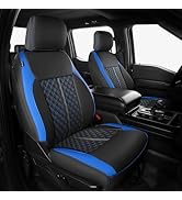 FEINEPRO Custom for Ford F150 Seat Cover 2015 2016 2017 2018 2019 2020 - Custom-Fit Full Set Leat...