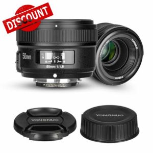 YONGNUO YN50mm F1.8N Cameras Lens for Nikon F-Mount