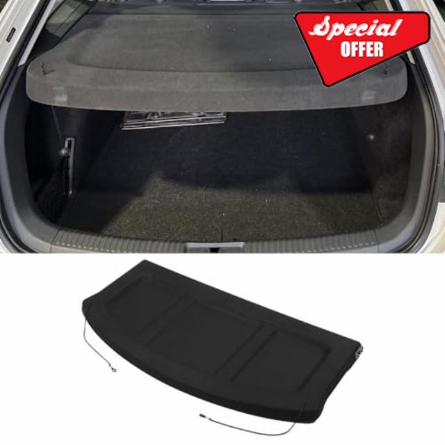Motoforti Car Cargo Cover Board for Hyundai Kona 2018-2023 Parcel Shelf Boot Load Cover Tonneau Shield Parcel Shelf Shade Tonneau Privacy Board Black